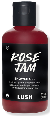 lush rose jam shower gel